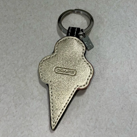 Coach Accessories Coach Ice Cream Cone Leather Keychain Bag Charm